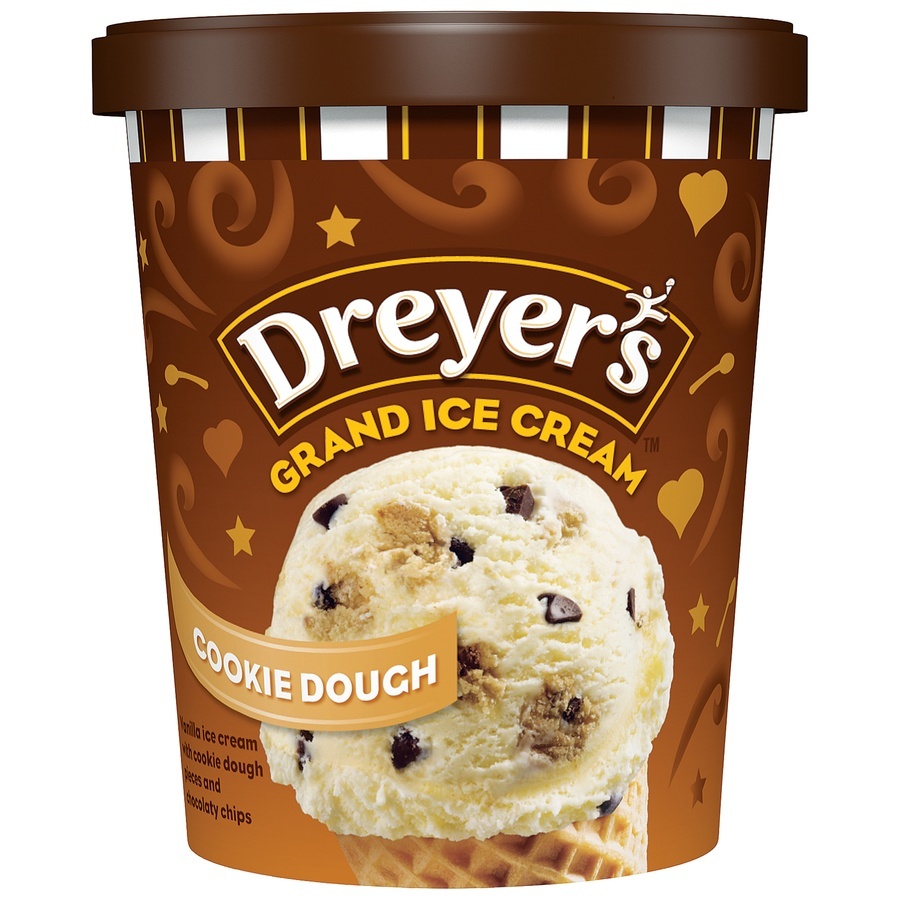 slide 1 of 7, Dreyer's Grand Cookie Dough Ice Cream, 5.8 fl oz