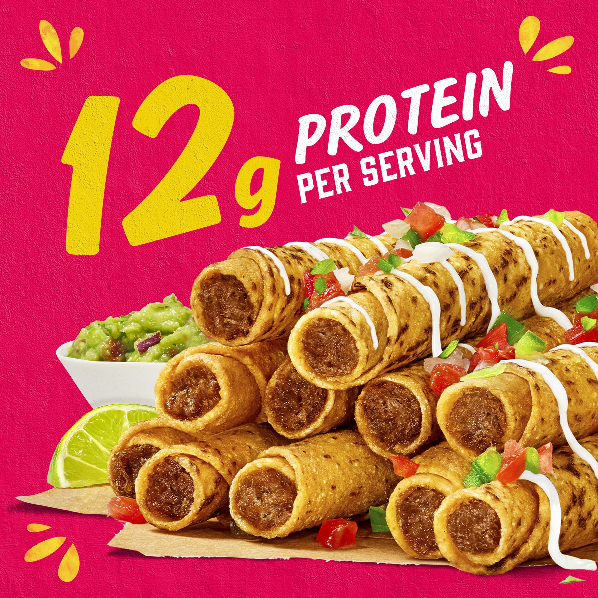 slide 2 of 5, Delimex Beef Corn Taquitos, 25 ct