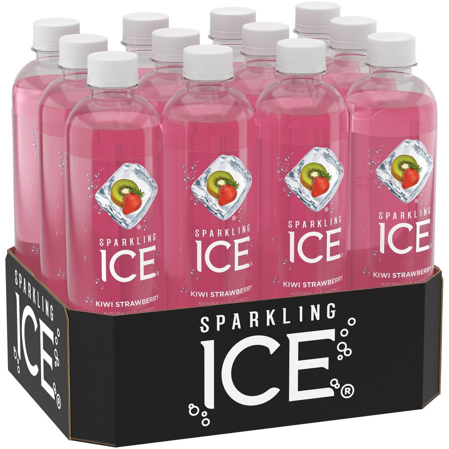 slide 2 of 6, Sparkling ICE Zero Sugar Kiwi Strawberry Sparkling Water 12 - 17 fl oz Bottles, 12 ct