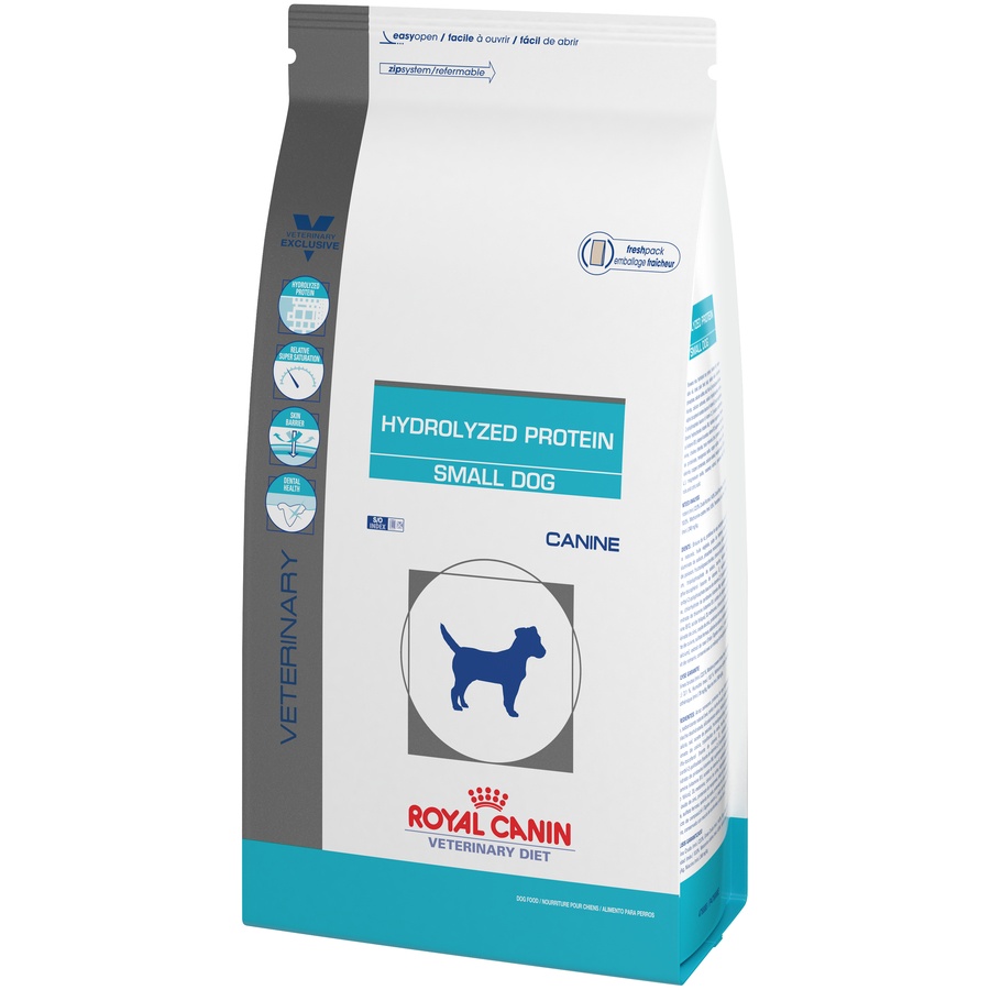 slide 3 of 9, Royal Canin Veterinary Diet Canine Hydrolyzed Protein Small Dog Dry Dog Food, 8.8 lb