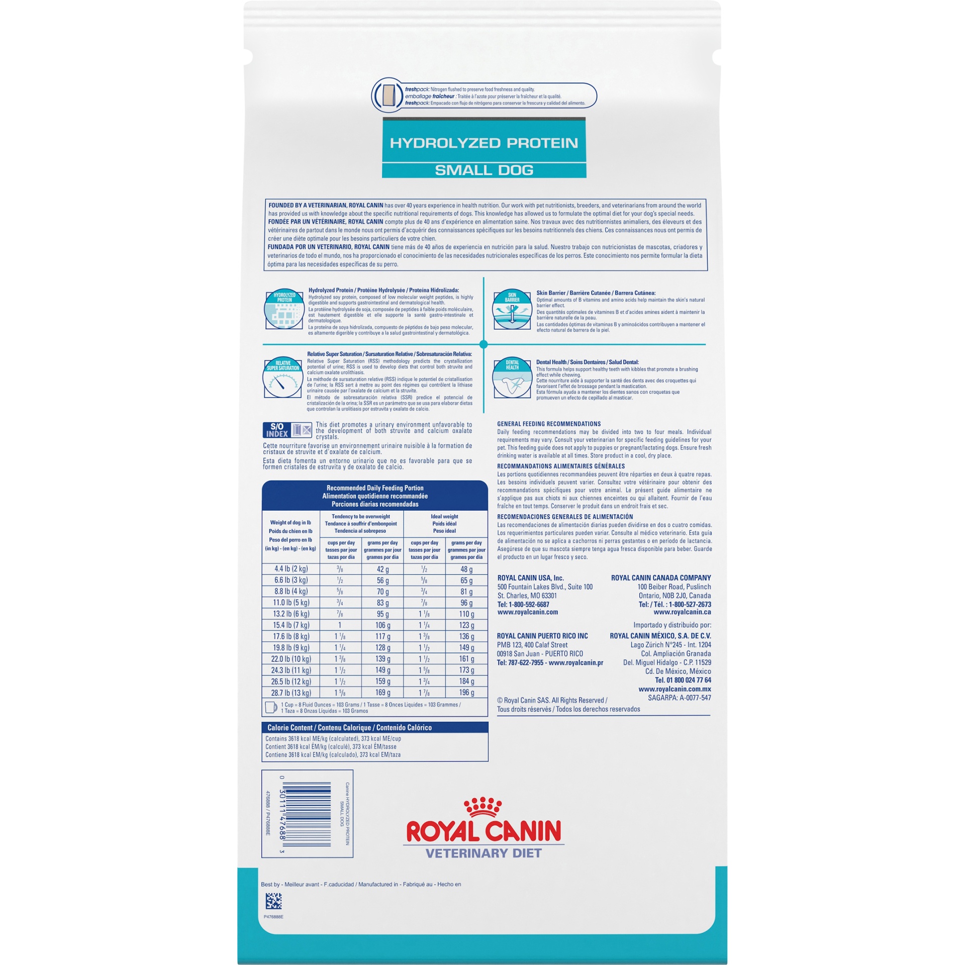 slide 6 of 9, Royal Canin Veterinary Diet Canine Hydrolyzed Protein Small Dog Dry Dog Food, 8.8 lb