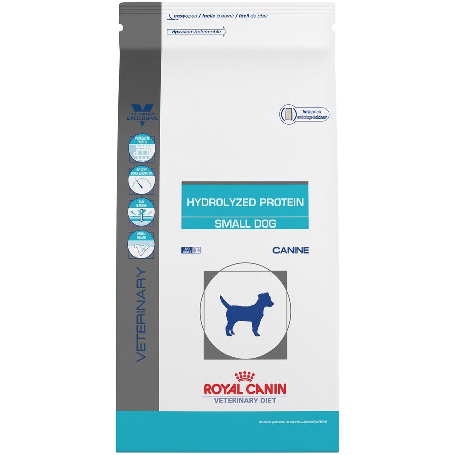 slide 1 of 9, Royal Canin Veterinary Diet Canine Hydrolyzed Protein Small Dog Dry Dog Food, 8.8 lb