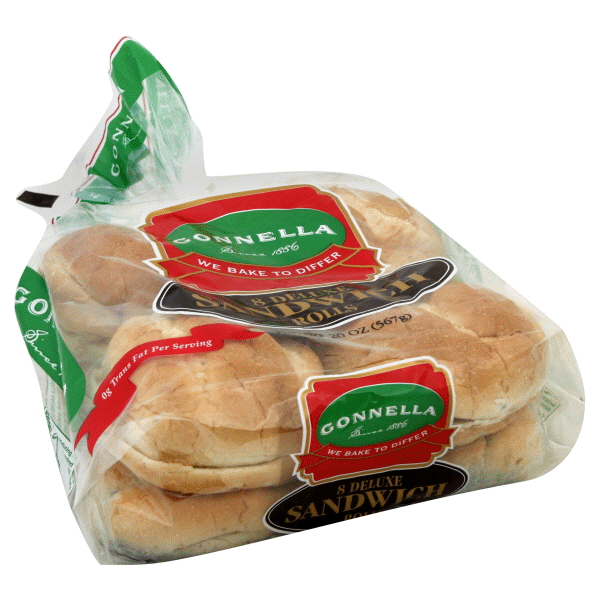 slide 1 of 1, Gonnella Deluxe Sandwich Rolls, 8 ct