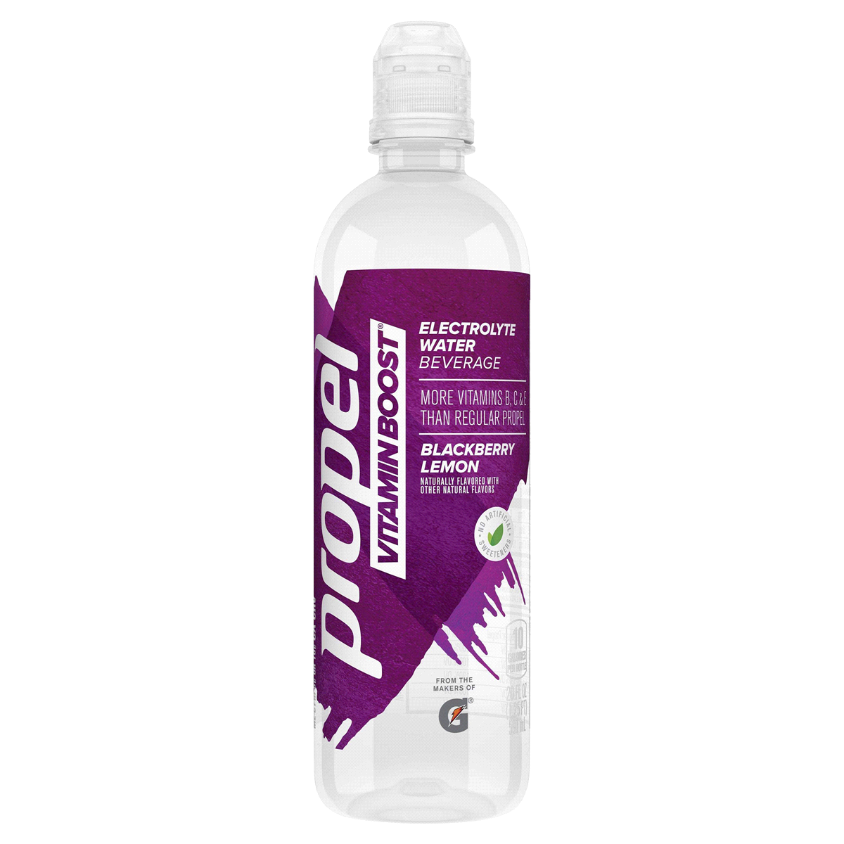 slide 1 of 1, Propel Vitamin Boost Electrolyte Water Beverage Blackberry Lemon Bottle - 20 fl oz, 20 fl oz