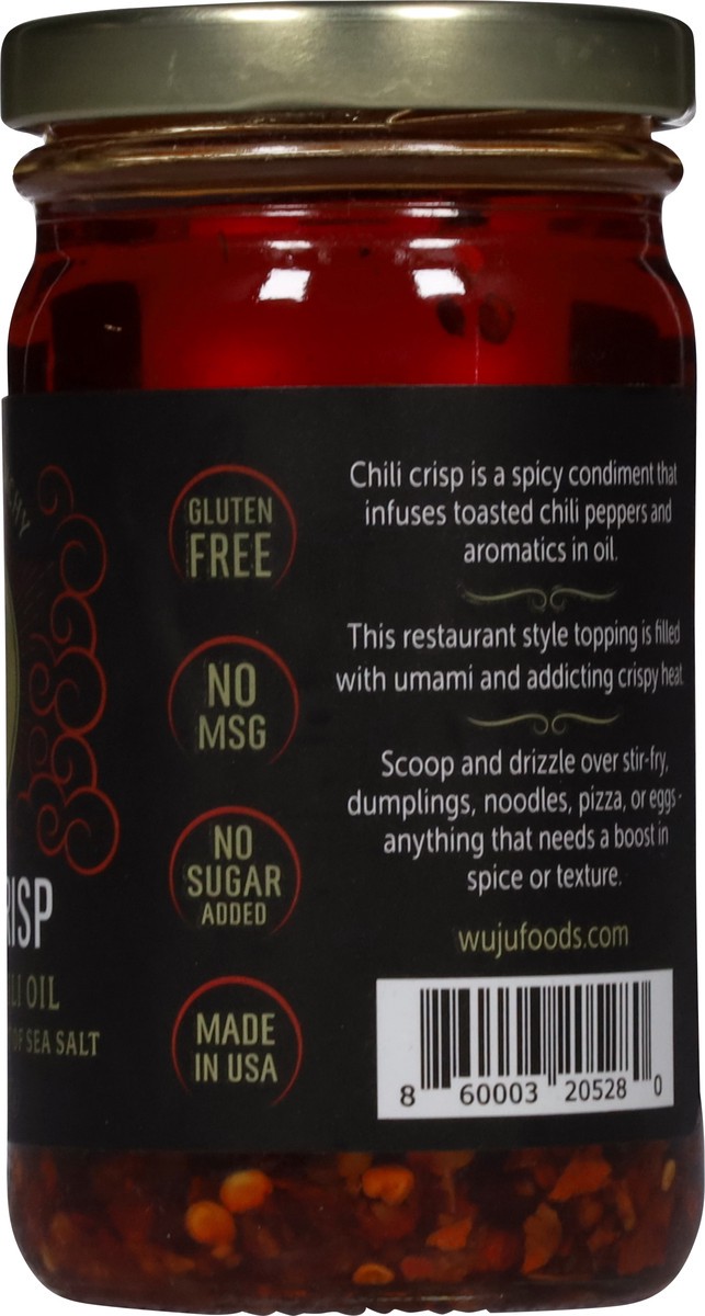 slide 11 of 14, WUJU Chili Crisp, Spicy & Crunchy, 8 oz