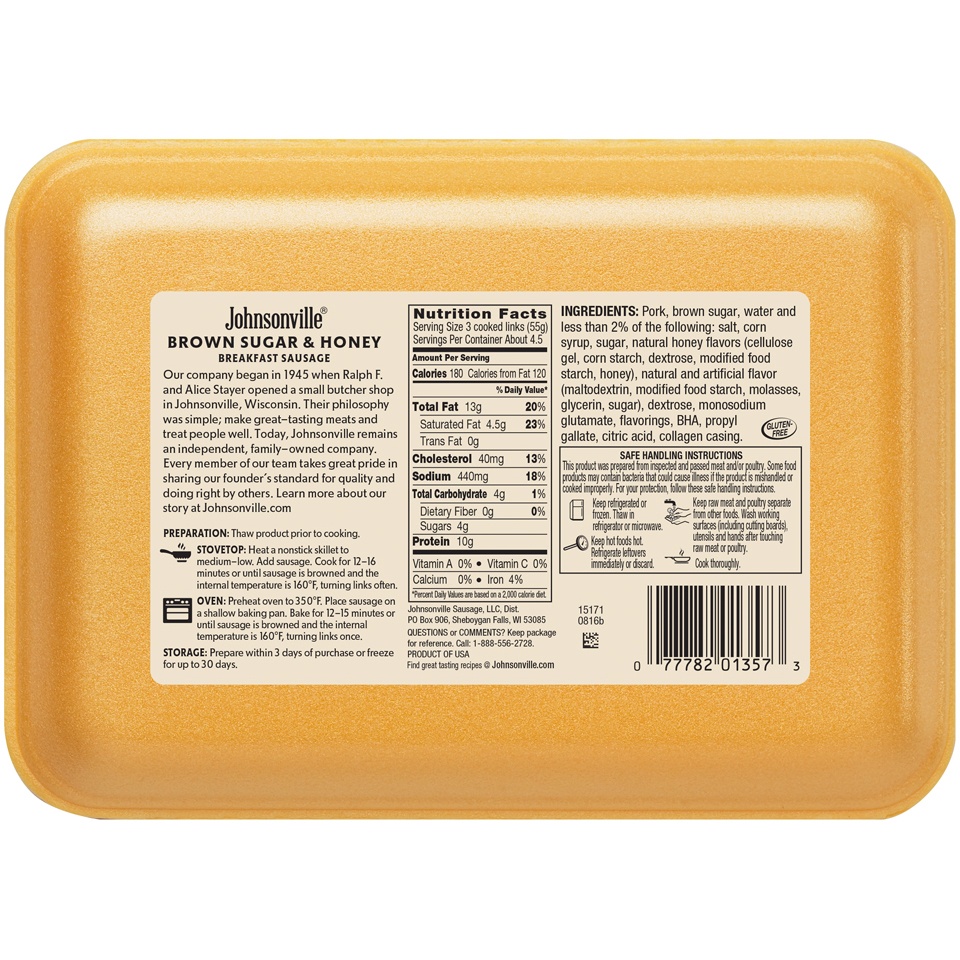 slide 2 of 2, Johnsonville Breakfast Sausage 12 oz, 12 oz