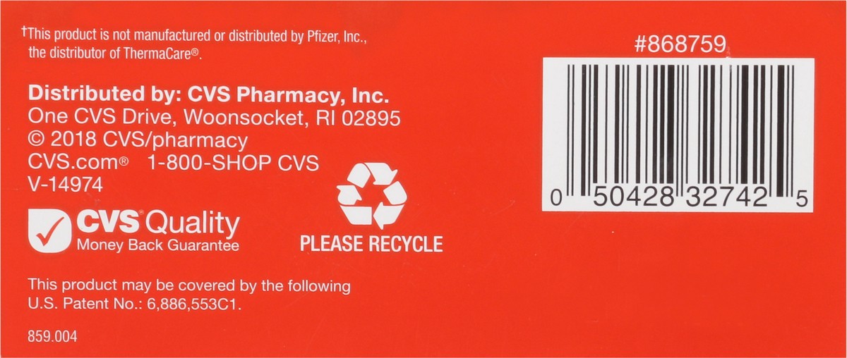 slide 10 of 15, CVS Health Heat Therapy Patches, Large, 6Ct, 1 ct