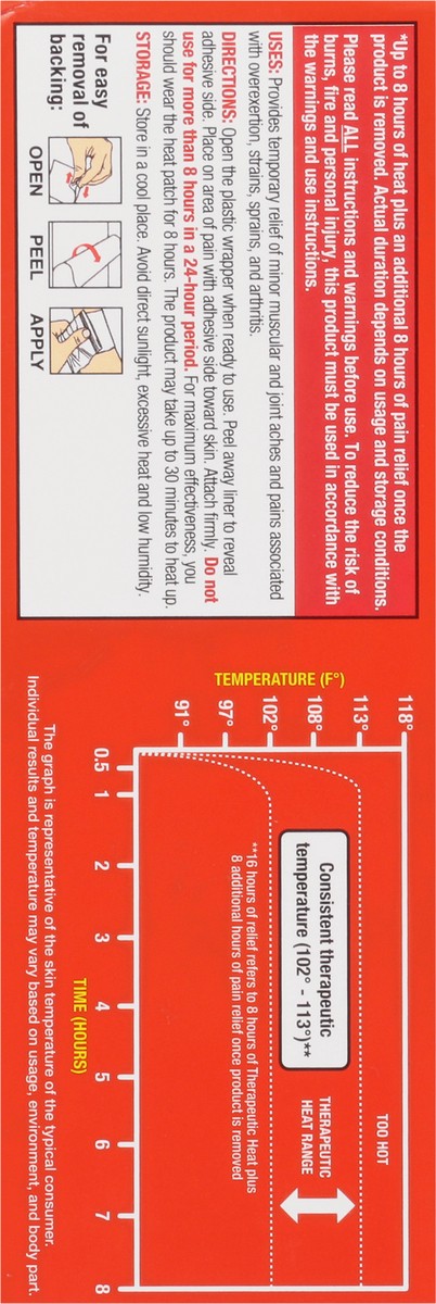 slide 12 of 15, CVS Health Heat Therapy Patches, Large, 6Ct, 1 ct