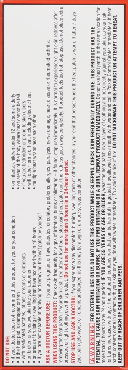 slide 11 of 15, CVS Health Heat Therapy Patches, Large, 6Ct, 1 ct