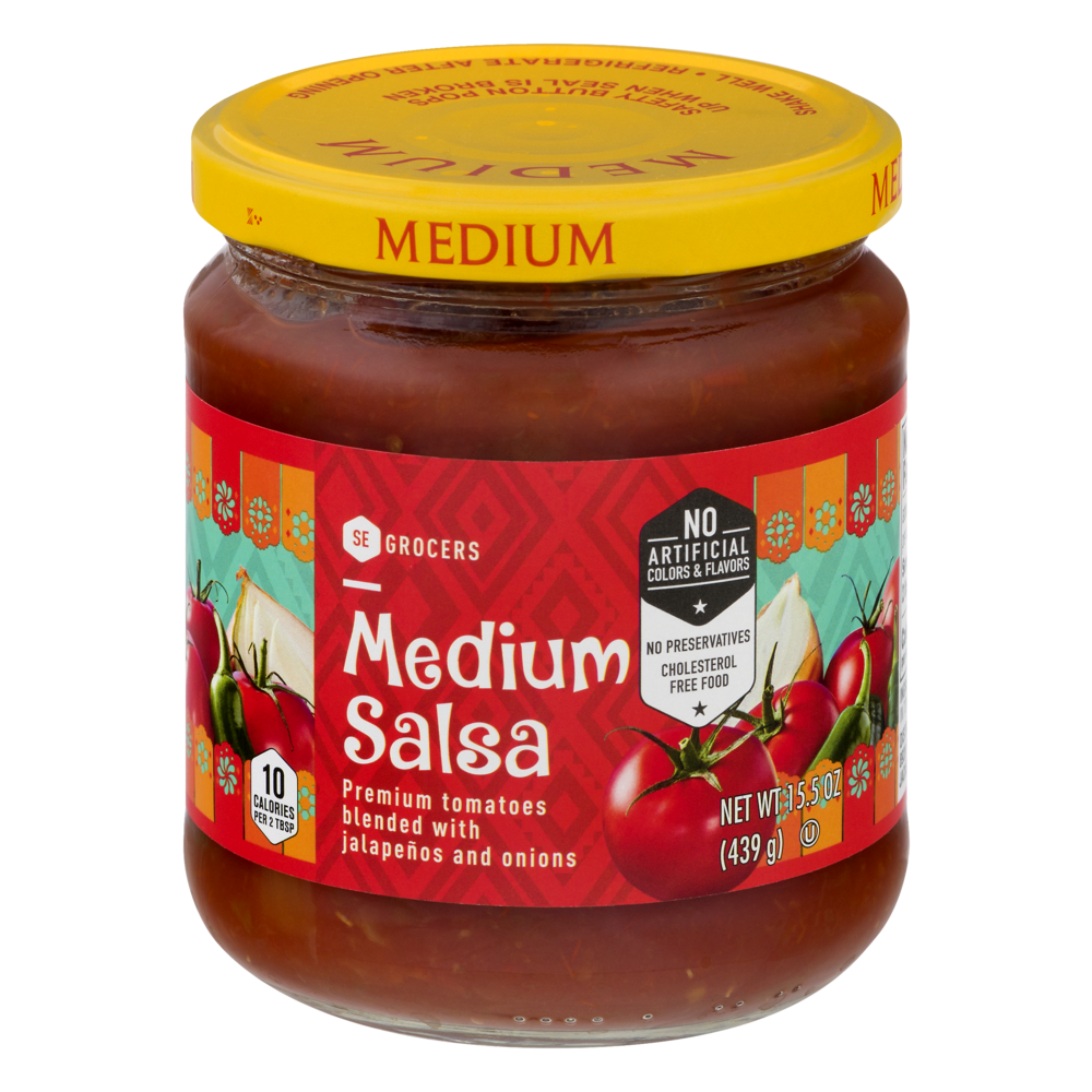 slide 1 of 1, SE Grocers Salsa Medium, 15.5 oz