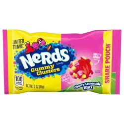 Nerds Cherry Lemonade Gummy Clusters 3 Ounce Share Pouch