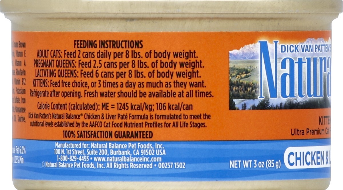 slide 4 of 6, Natural Balance Cat Food 3 oz, 3 oz