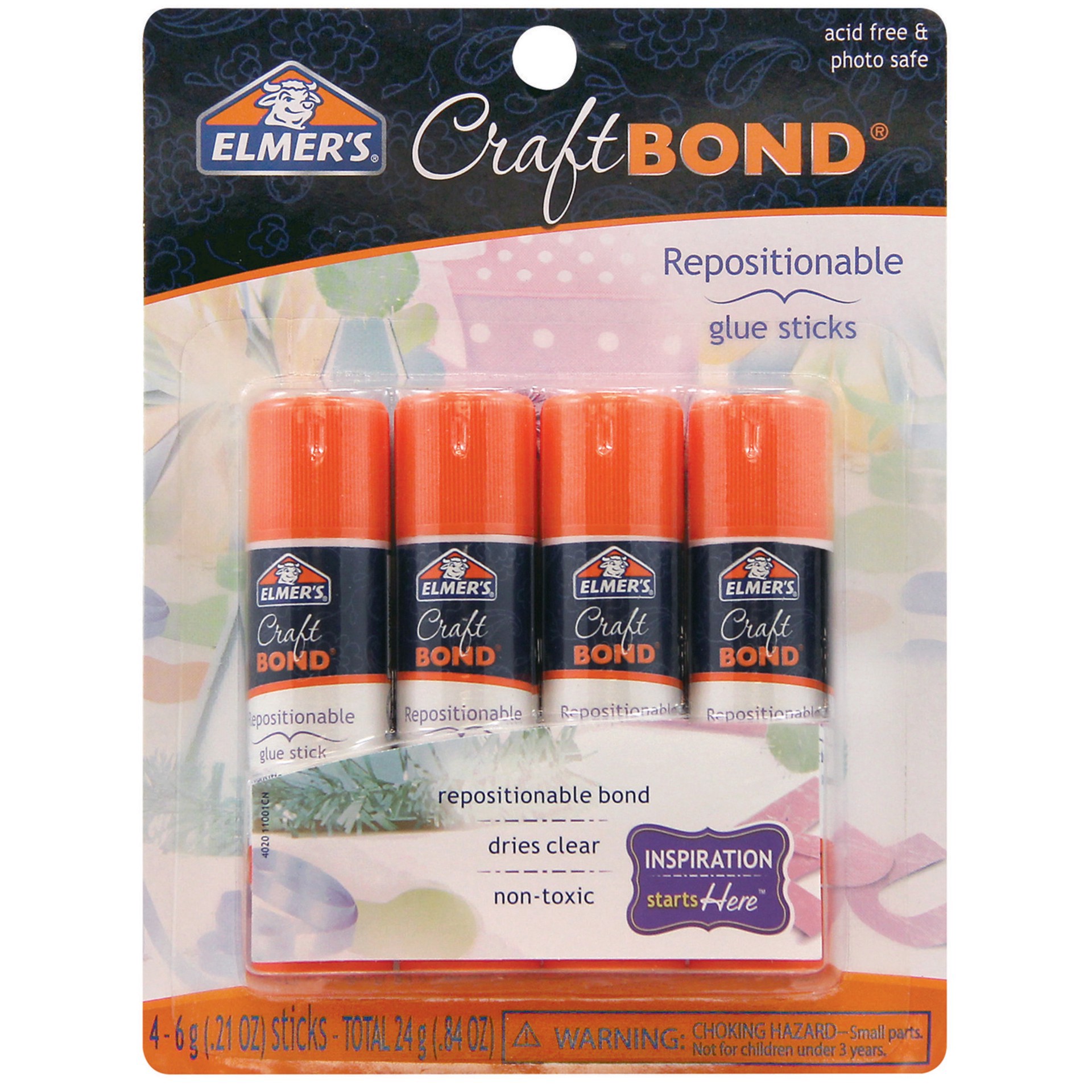 slide 3 of 3, Elmer's Elmer's Craftbond Repositionable Glue Sticks, 0.21 oz