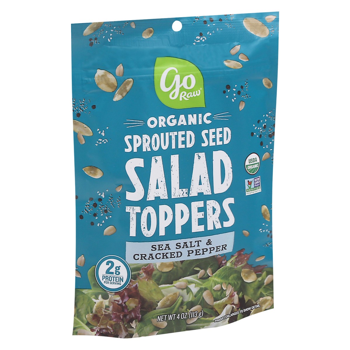 slide 8 of 9, Go Raw Organic Sea Salt & Cracked Pepper Salad Toppers 4 oz, 4 oz