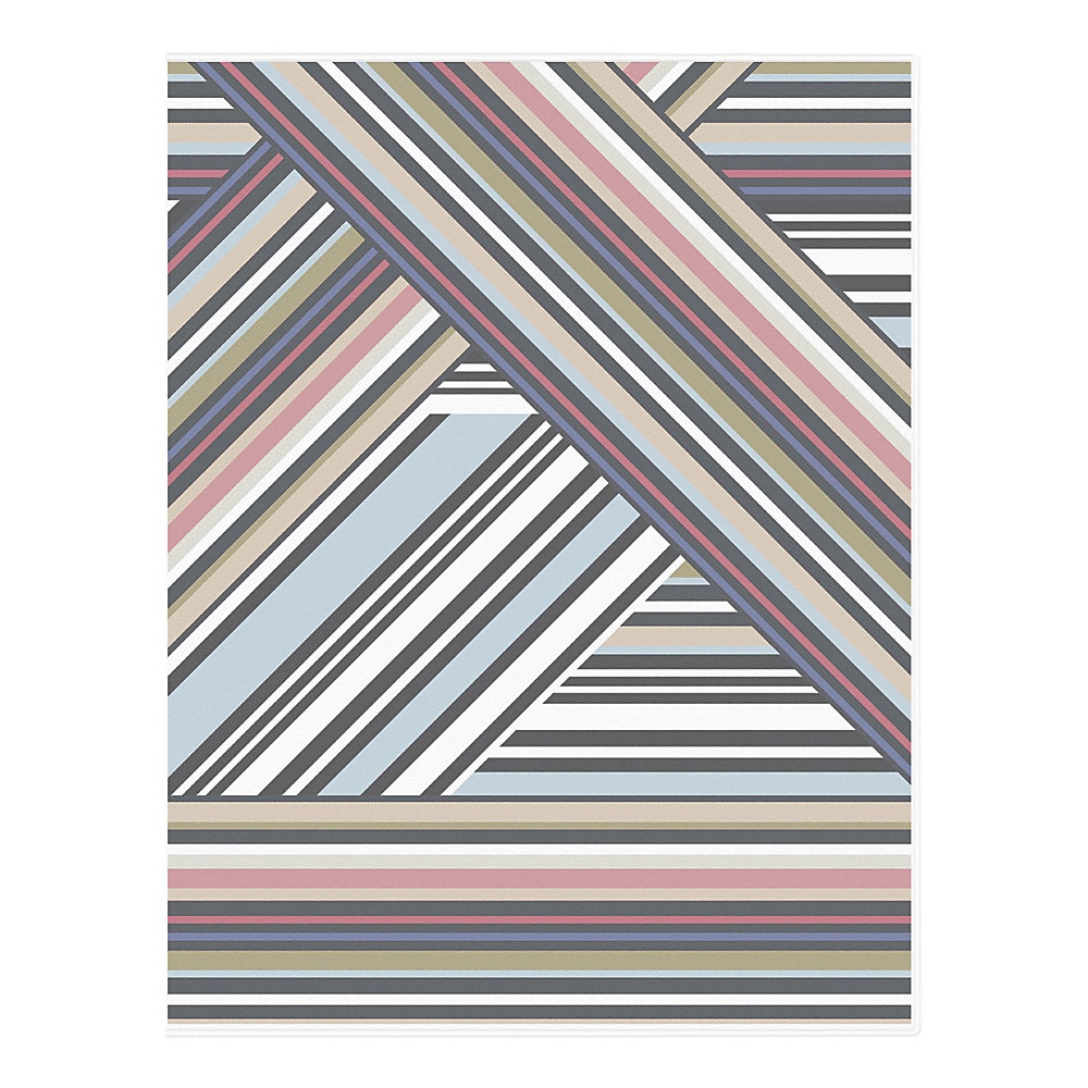 slide 1 of 1, Nicole Miller For Blue Sky Monthly Planner, 8-1/2'' X 11'', Aviator Stripe Clear, January To December 2020, 116298, 1 ct