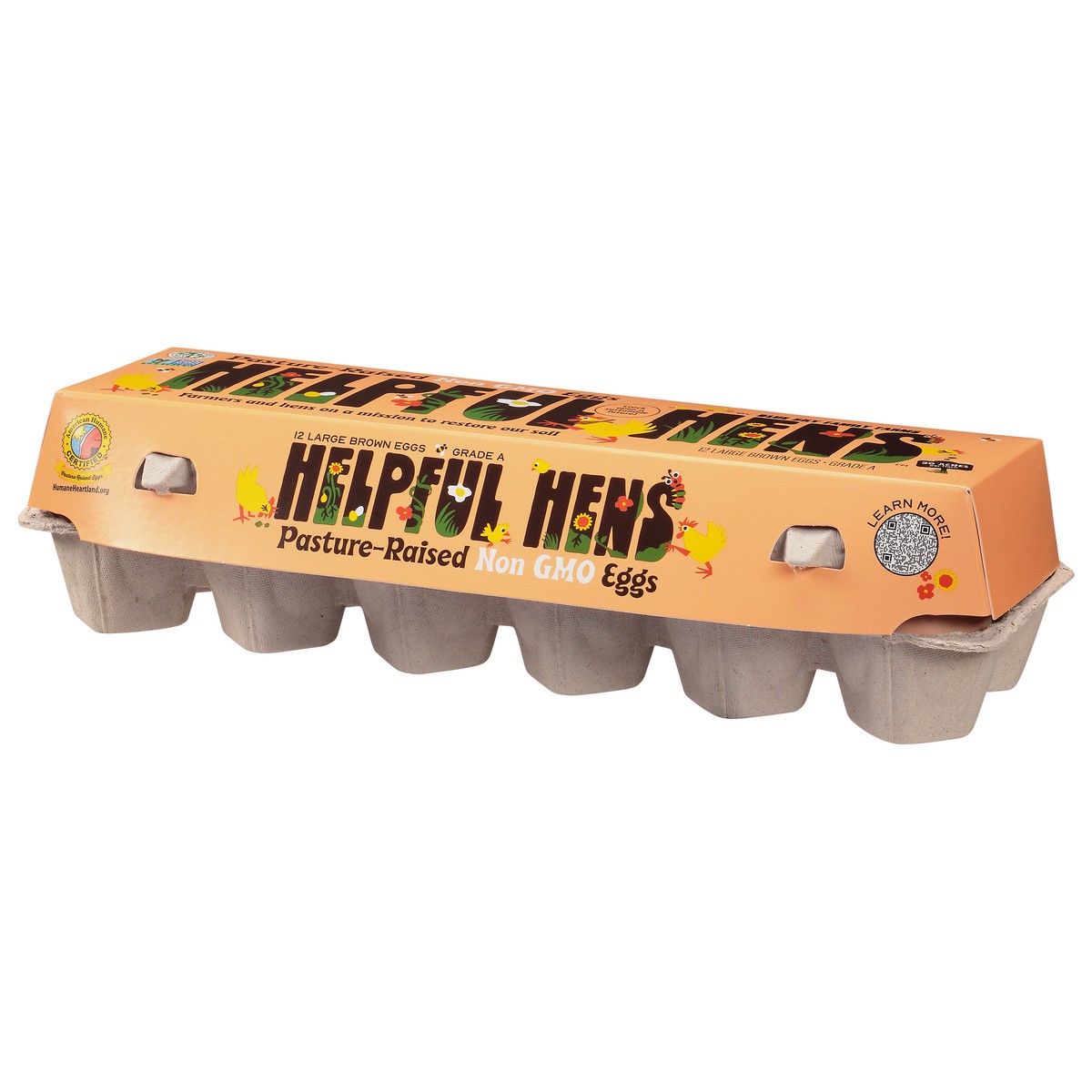 slide 9 of 13, Helpful Hens Large Pasture-Raised Brown Eggs 12 ea, 12 ct