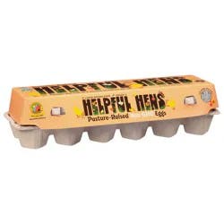 Helpful Hens Large Pasture-Raised Brown Eggs 12 ea