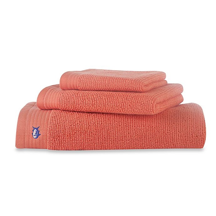 slide 1 of 1, Southern Tide Performance Hand Towel - Coral, 1 ct