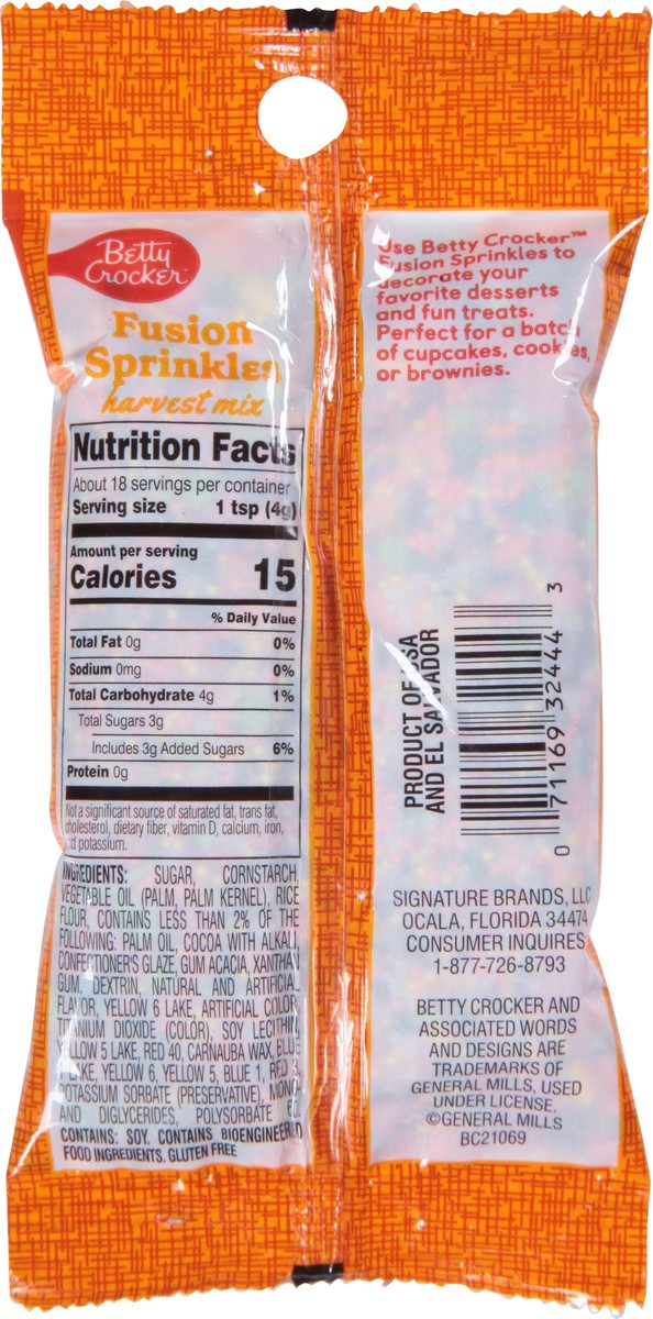 slide 12 of 12, Fusion Sprinkles Harvest Mix, 2.5 oz