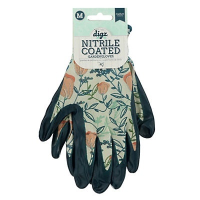 slide 1 of 1, Digz Nitrile Coated Garden Gloves, M