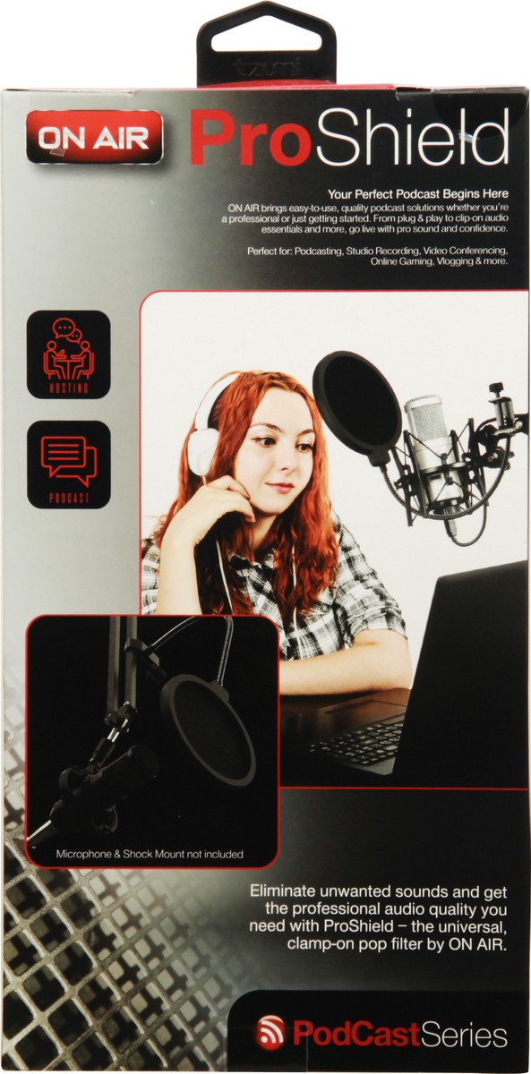 slide 5 of 10, Tzumi ProShield 6 Inch Diameter Microphone Pop Filter 1 ea, 1 ct