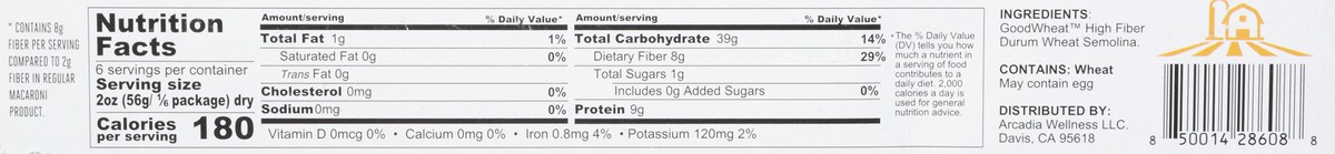 slide 8 of 14, GoodWheat Spaghetti 12 oz, 12 oz