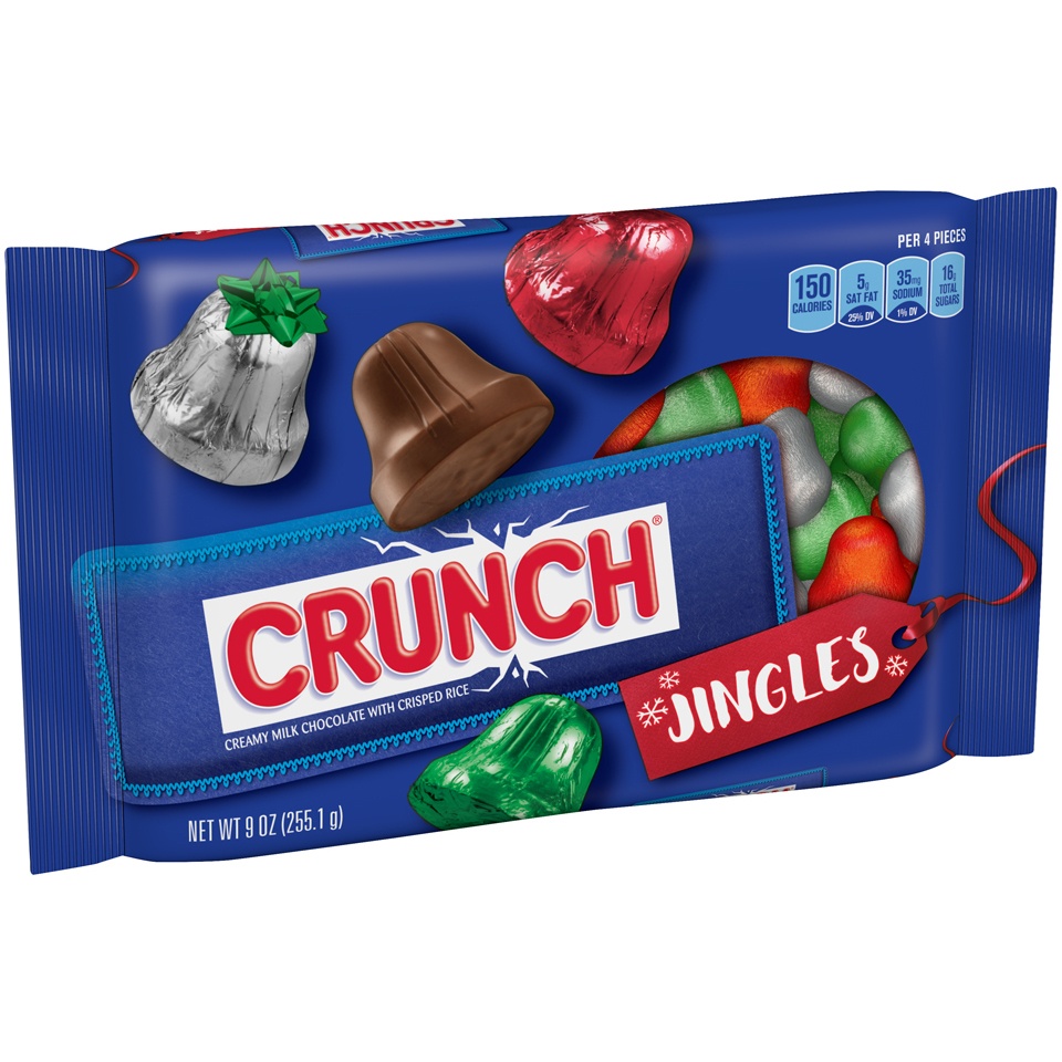 slide 2 of 8, Crunch Christmas Jingle Bell Chocolates, 10 oz