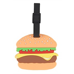 slide 1 of 1, Office Depot Pvc Cheeseburger Lunch Bag Tag, 4-1/2'', Multicolor, 1 ct