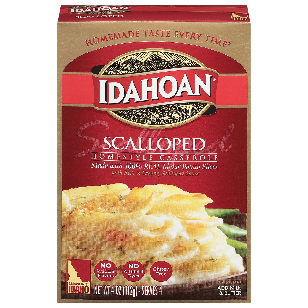 slide 1 of 3, Idahoan Scalloped Homestyle Casserole, 4 oz