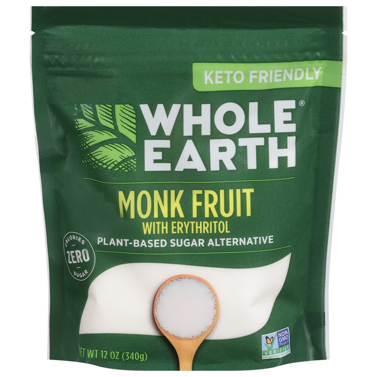 slide 12 of 13, Whole Earth Sweetener Co. Monk Fruit with Erythritol Plant-Based Sugar Alternative 12 oz, 12 oz