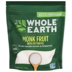 Whole Earth Sweetener Co. Monk Fruit with Erythritol Plant-Based Sugar Alternative 12 oz