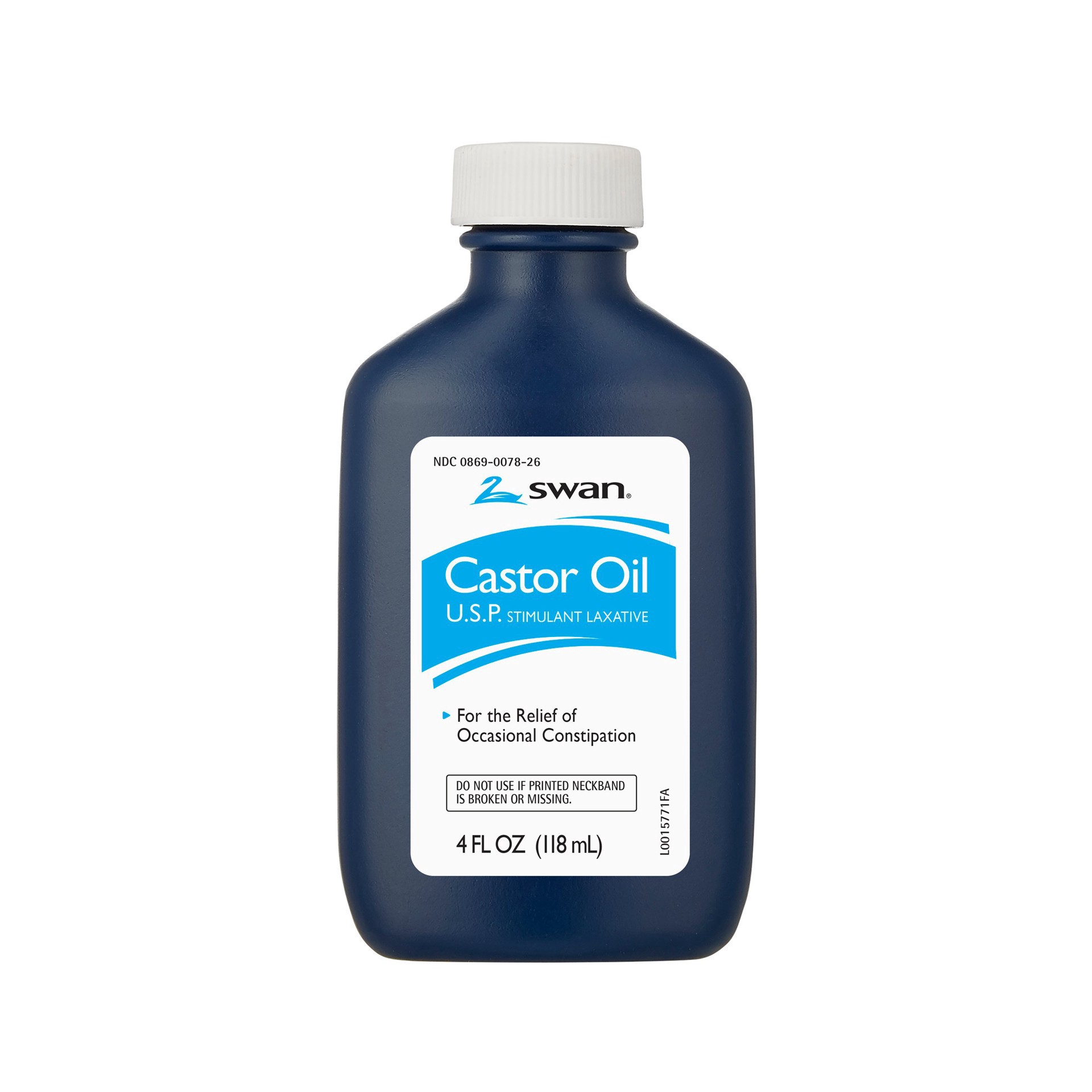 slide 1 of 1, Swan Castor Oil Stimulant Laxative, 4 oz