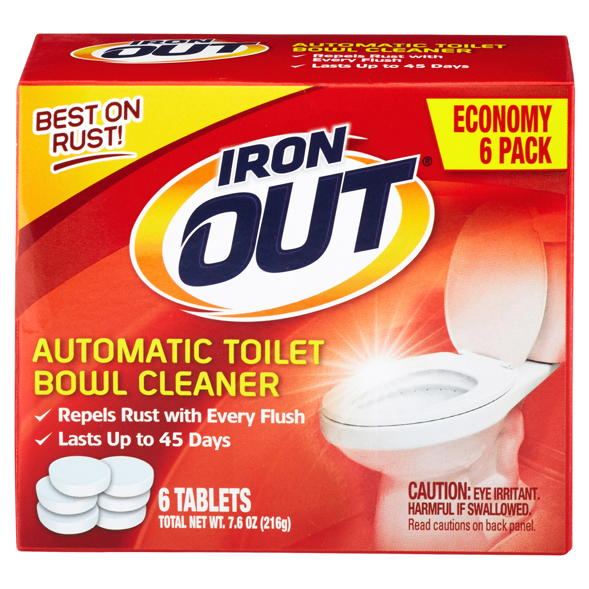 slide 1 of 1, Iron OUT IronOUT Automatic Toilet Bowl Cleaner, 6.3 oz