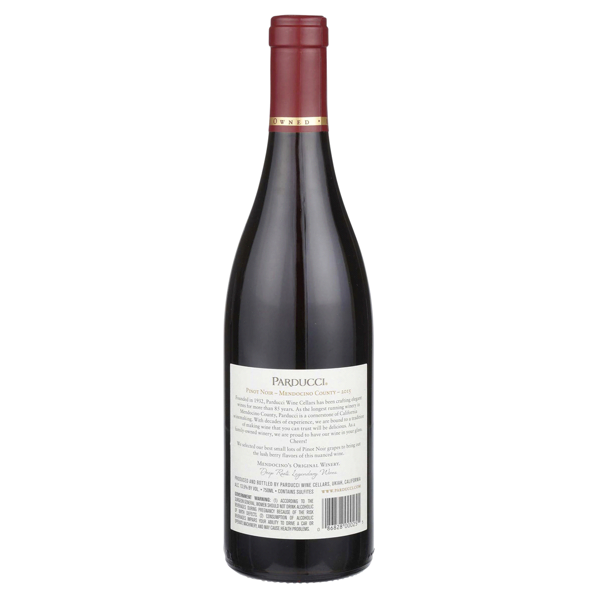 slide 5 of 5, Parducci Wine Cellars Pinot Noir 750 ml, 750 ml