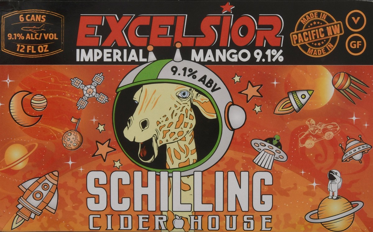 slide 5 of 8, Excelsior Imperial Mango 9.1% Beer 6 - 12 fl oz Cans, 6 ct; 12 oz