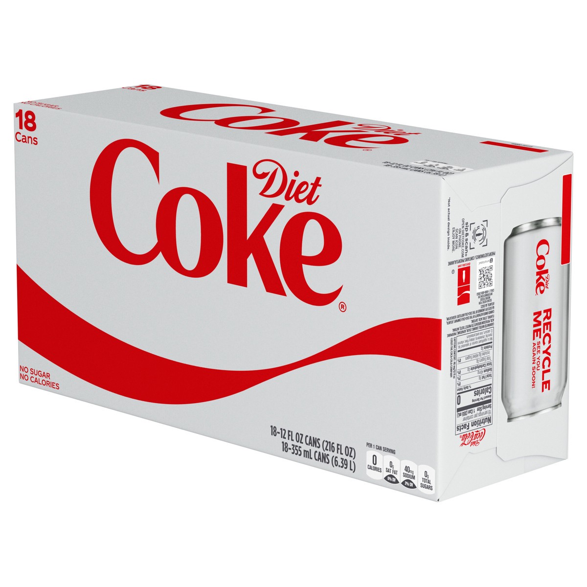 slide 6 of 9, Diet Coke Cans- 18 ct, 18 ct