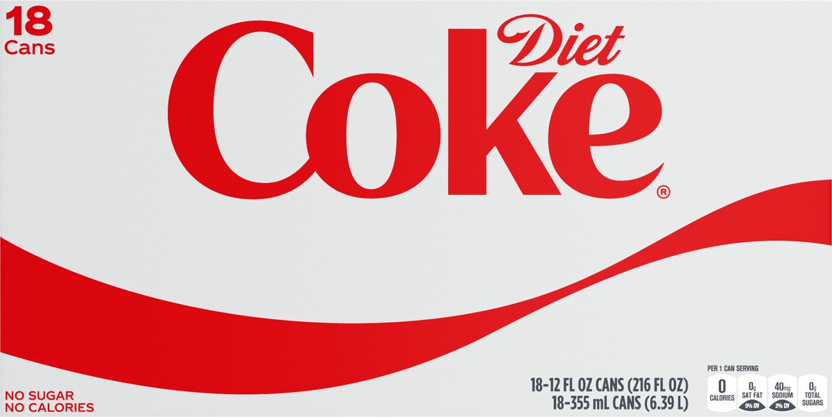 slide 8 of 9, Diet Coke Cans- 18 ct, 18 ct