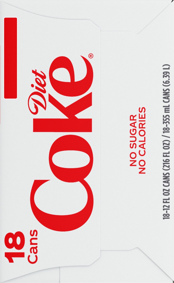 slide 3 of 9, Diet Coke Cans- 18 ct, 18 ct
