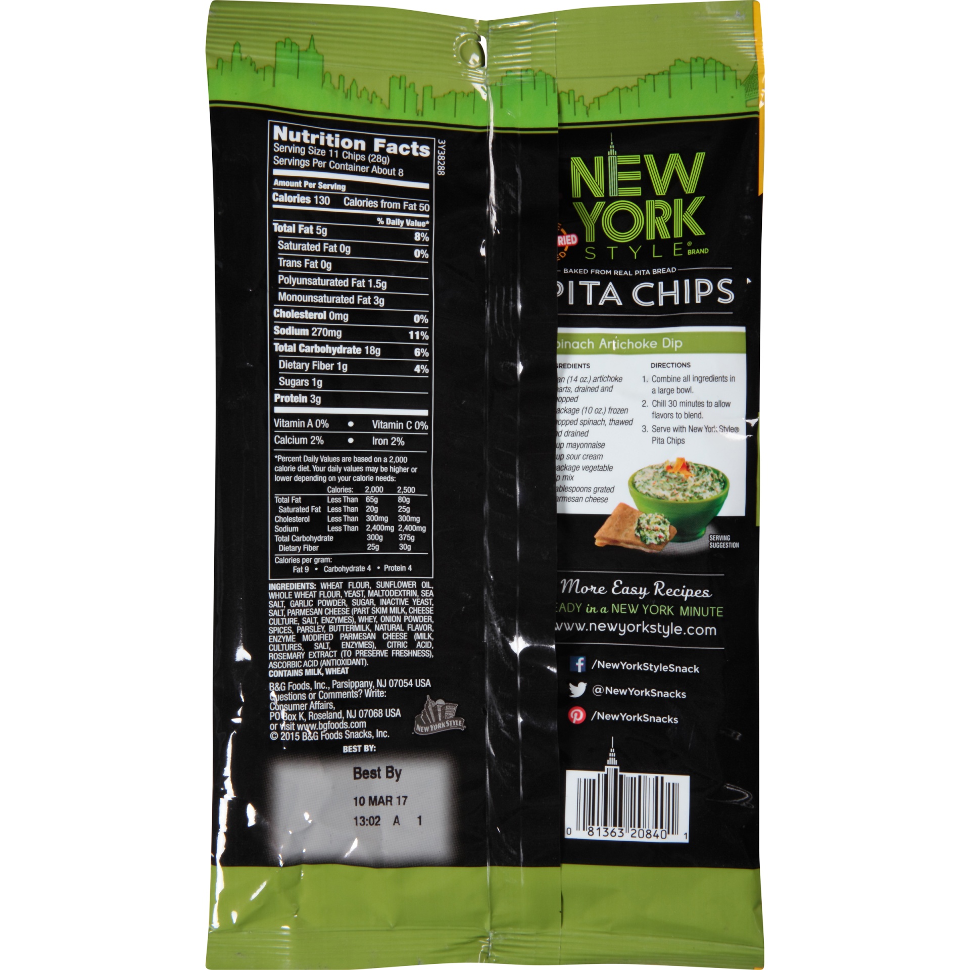 slide 3 of 6, New York Style Ancient Grains & Flaxseed Pita Chips - 9 oz, 9 oz