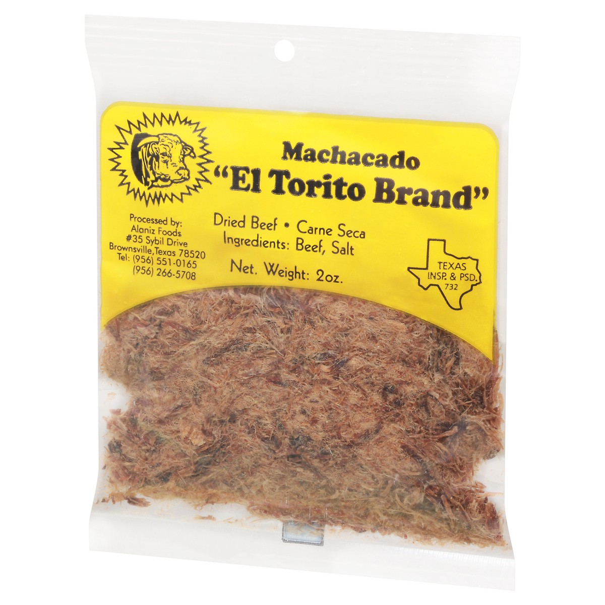 slide 7 of 9, El Torito Machacado Dried Beef 2 oz Bag, 2 oz