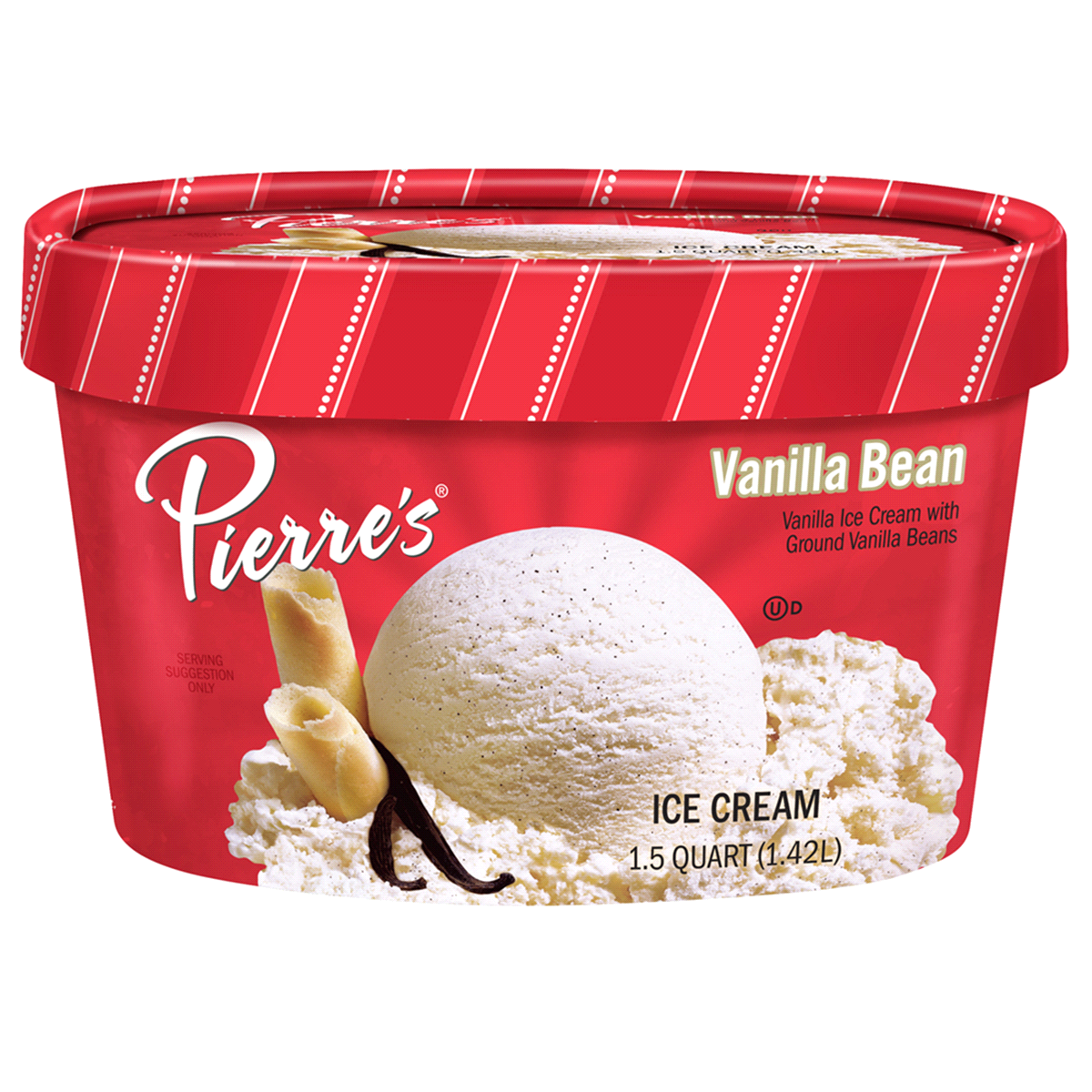 slide 1 of 9, Pierre's Pierres Vanilla Bean Ice Cream, 48 fl oz