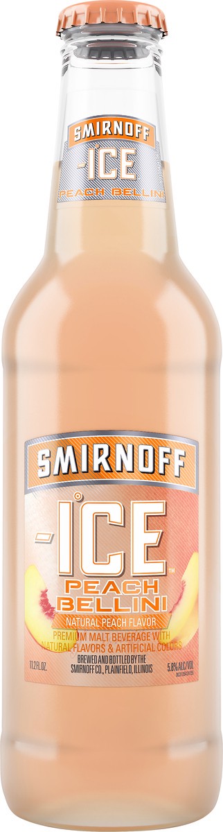 slide 3 of 3, Smirnoff Ice Peach Bellini Malt Beverage 11.2 oz, 11.2 oz