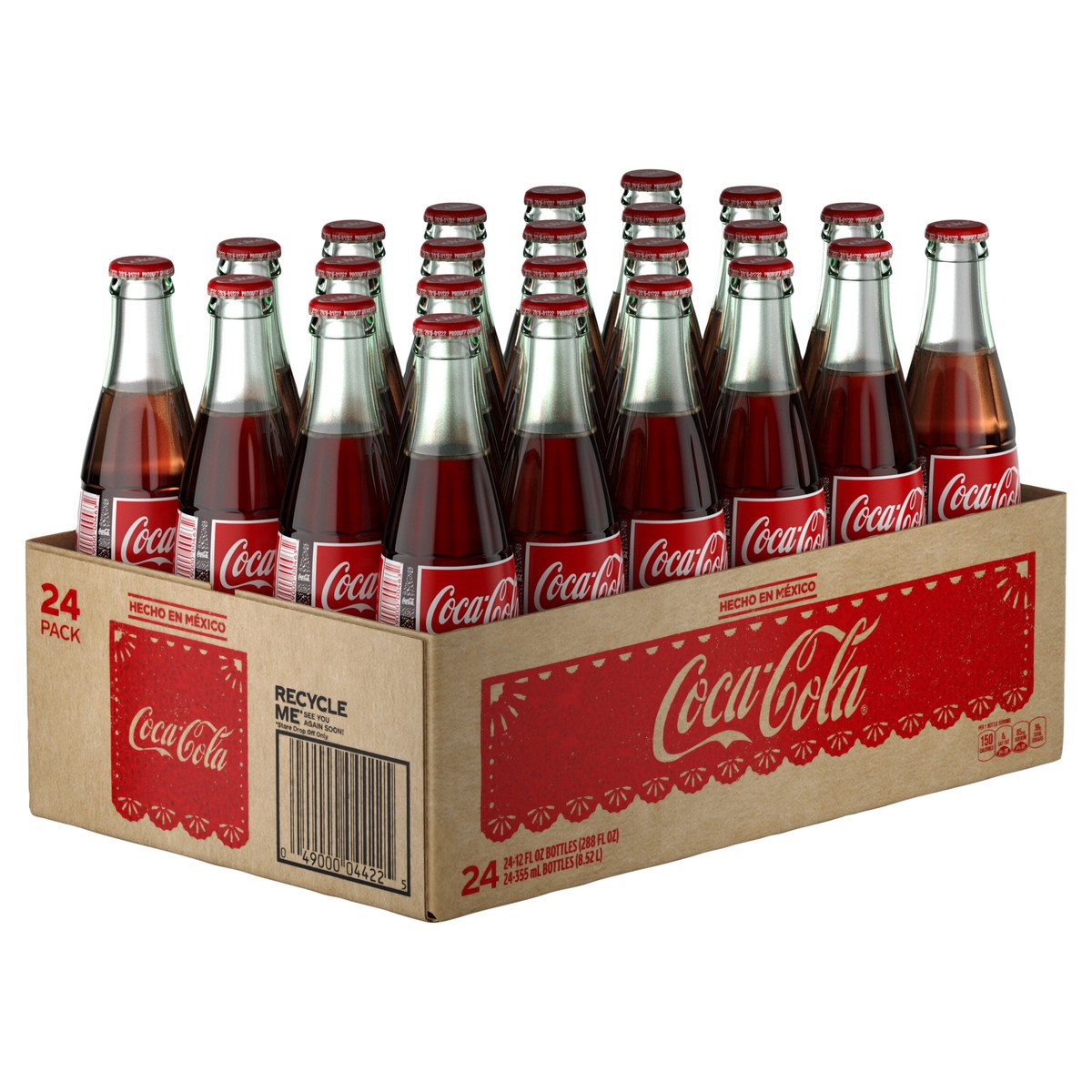 slide 7 of 9, Coca-Cola Mexico Glass Bottles, 355 mL, 24 Pack, 24 ct