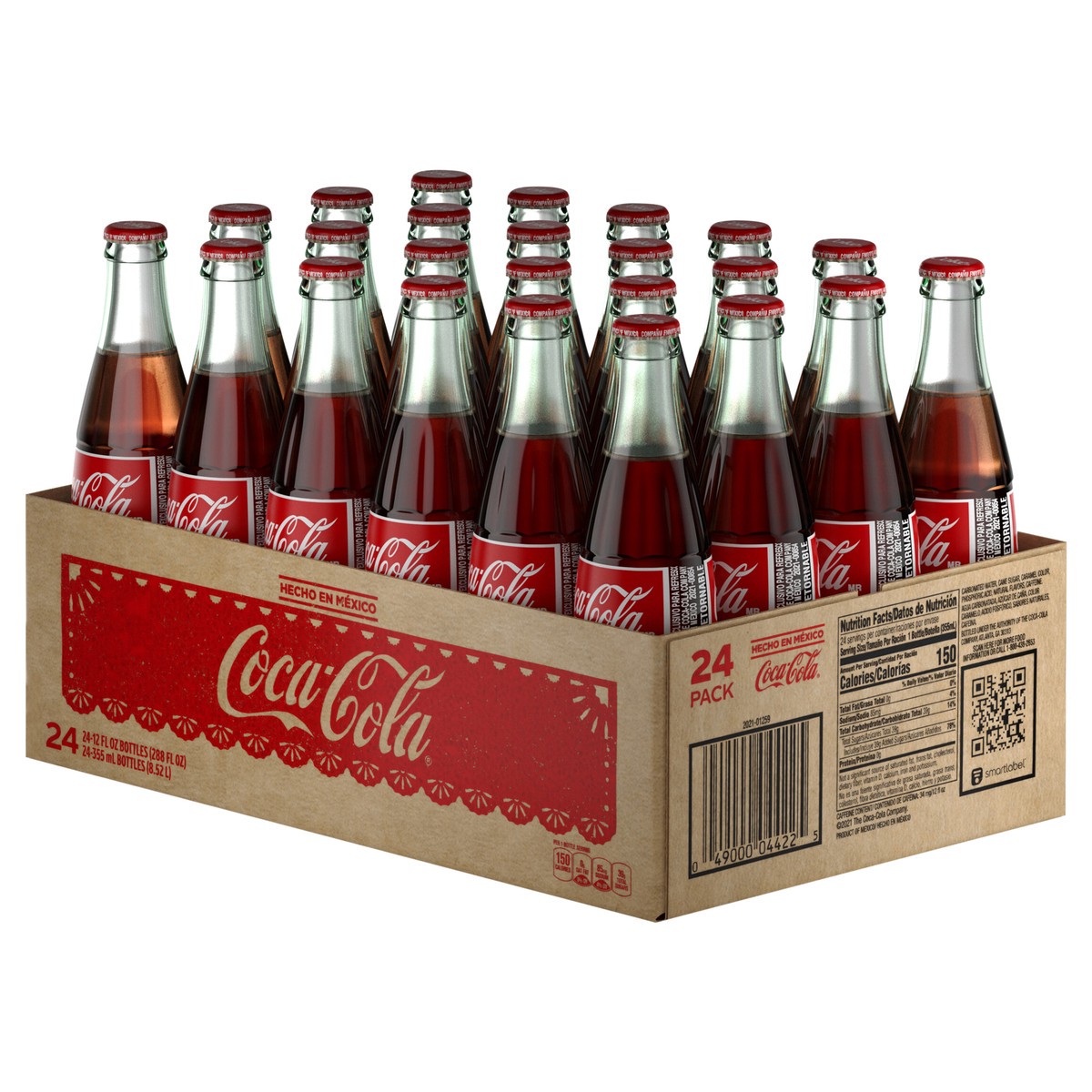 slide 5 of 9, Coca-Cola Mexico Glass Bottles, 355 mL, 24 Pack, 24 ct