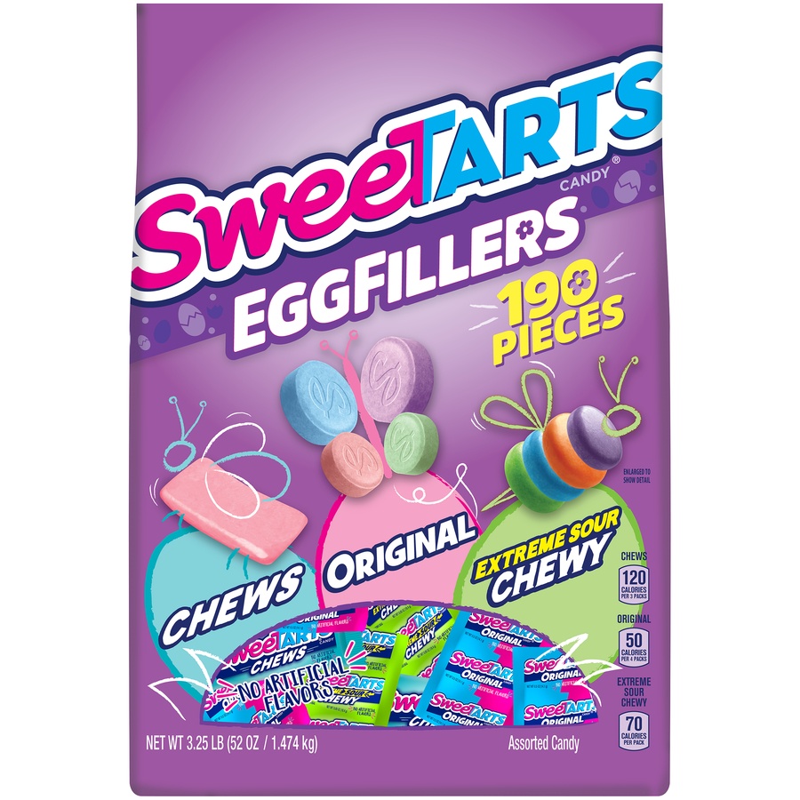 slide 1 of 2, SweeTARTS Easter Egg Fillers, 190 ct; 52 oz
