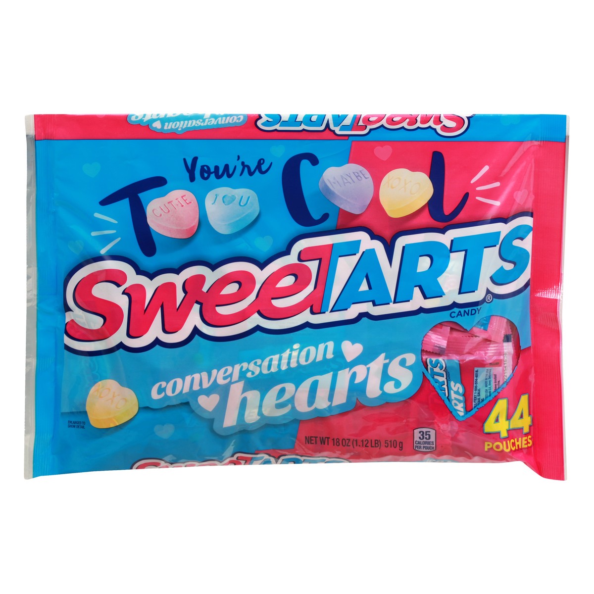 slide 7 of 13, SweeTARTS Conversation Hearts 44 ea, 44 ct