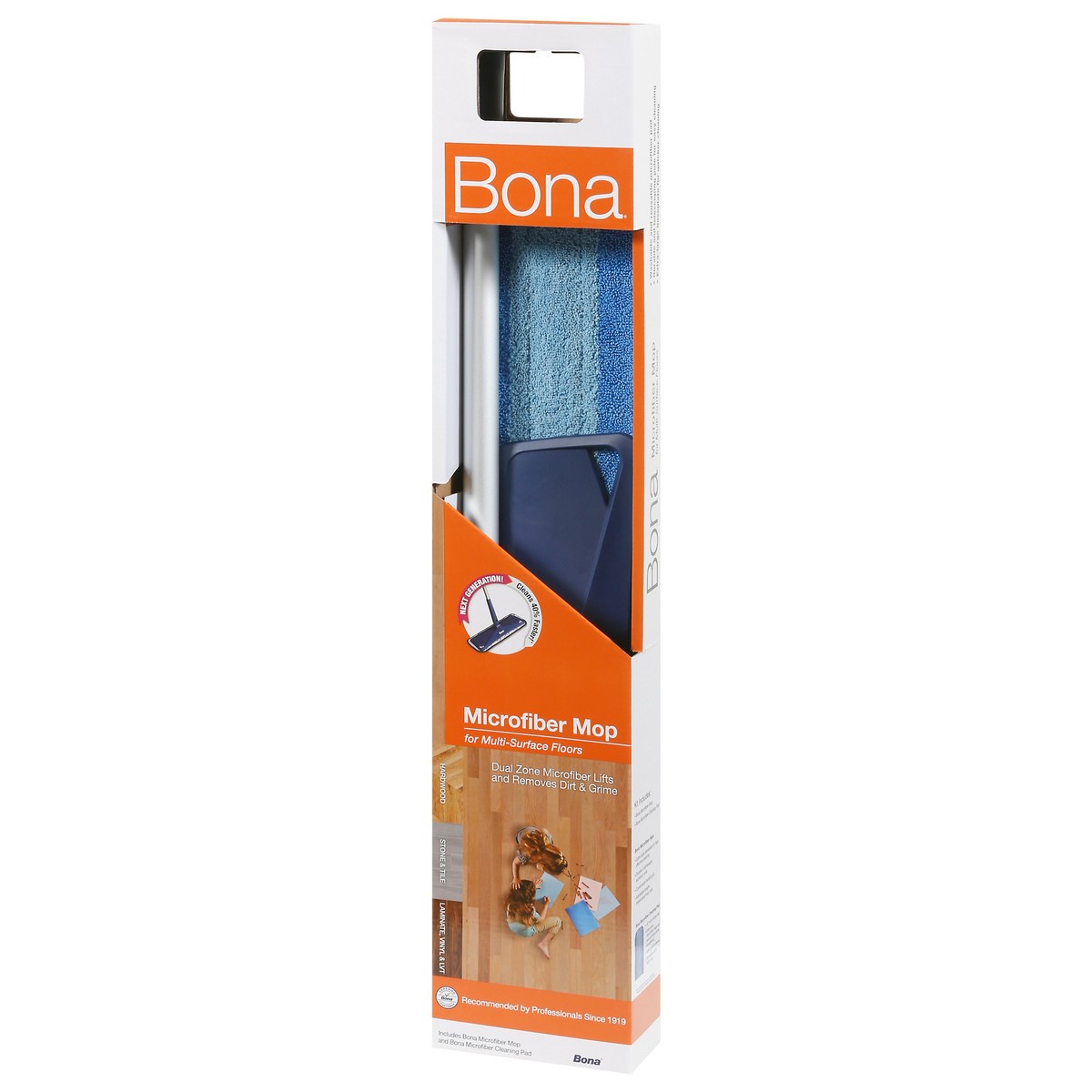 slide 2 of 9, Bona Microfiber Floor Mop, 1 ct