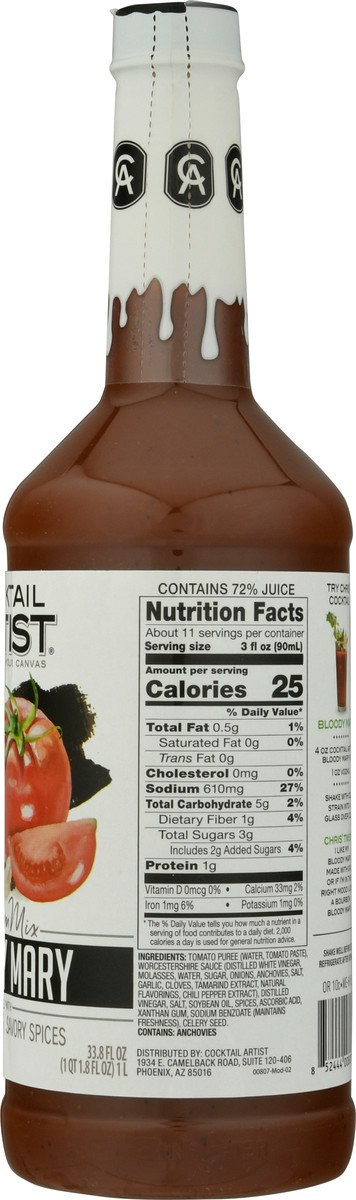 slide 8 of 13, Cocktail Artist Premium Mix Bloody Mary - 33.8 fl oz, 33.8 fl oz