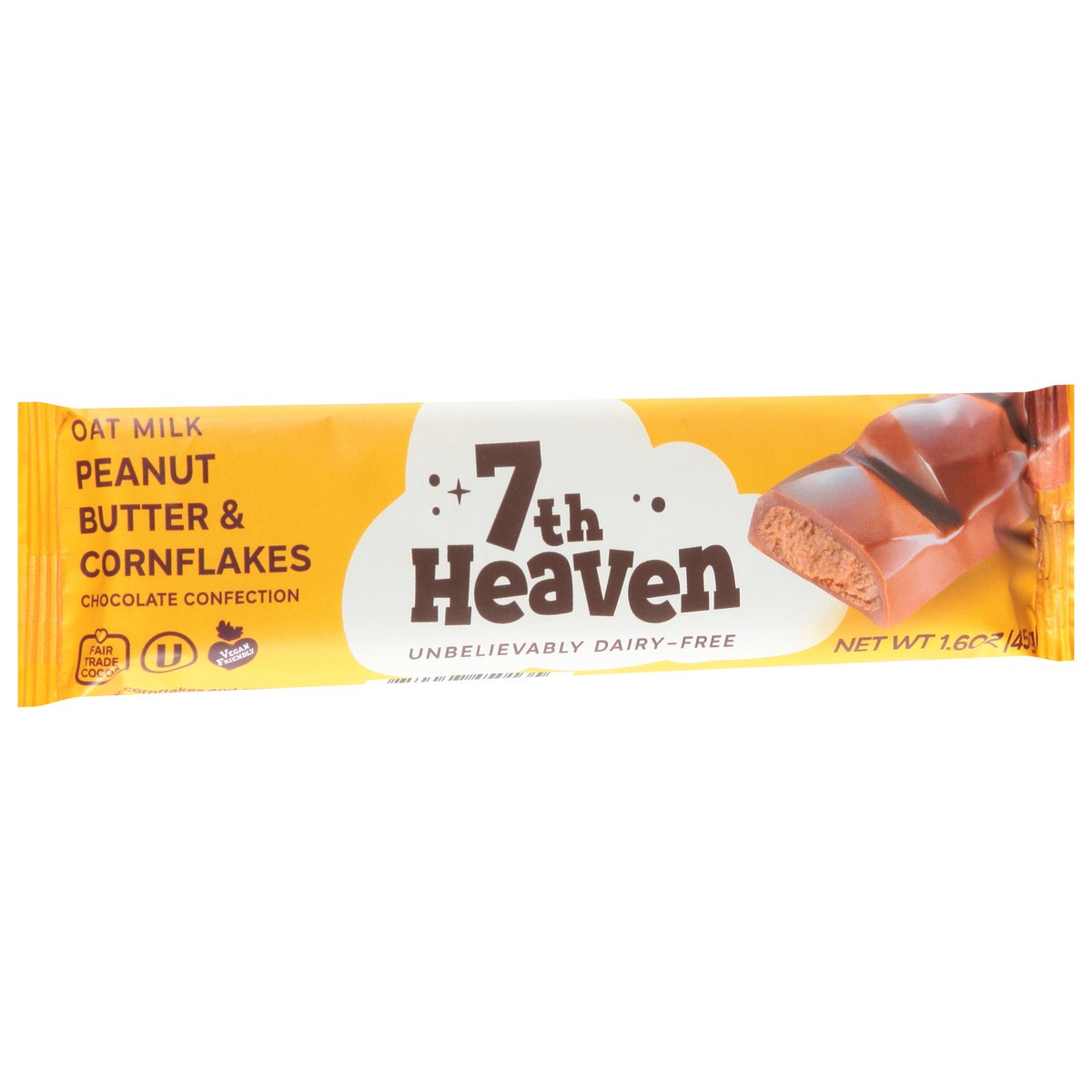 slide 9 of 13, 7th Heaven Oat Milk Peanut Butter & Cornflakes Chocolate Confection 1.6 oz, 1.6 oz