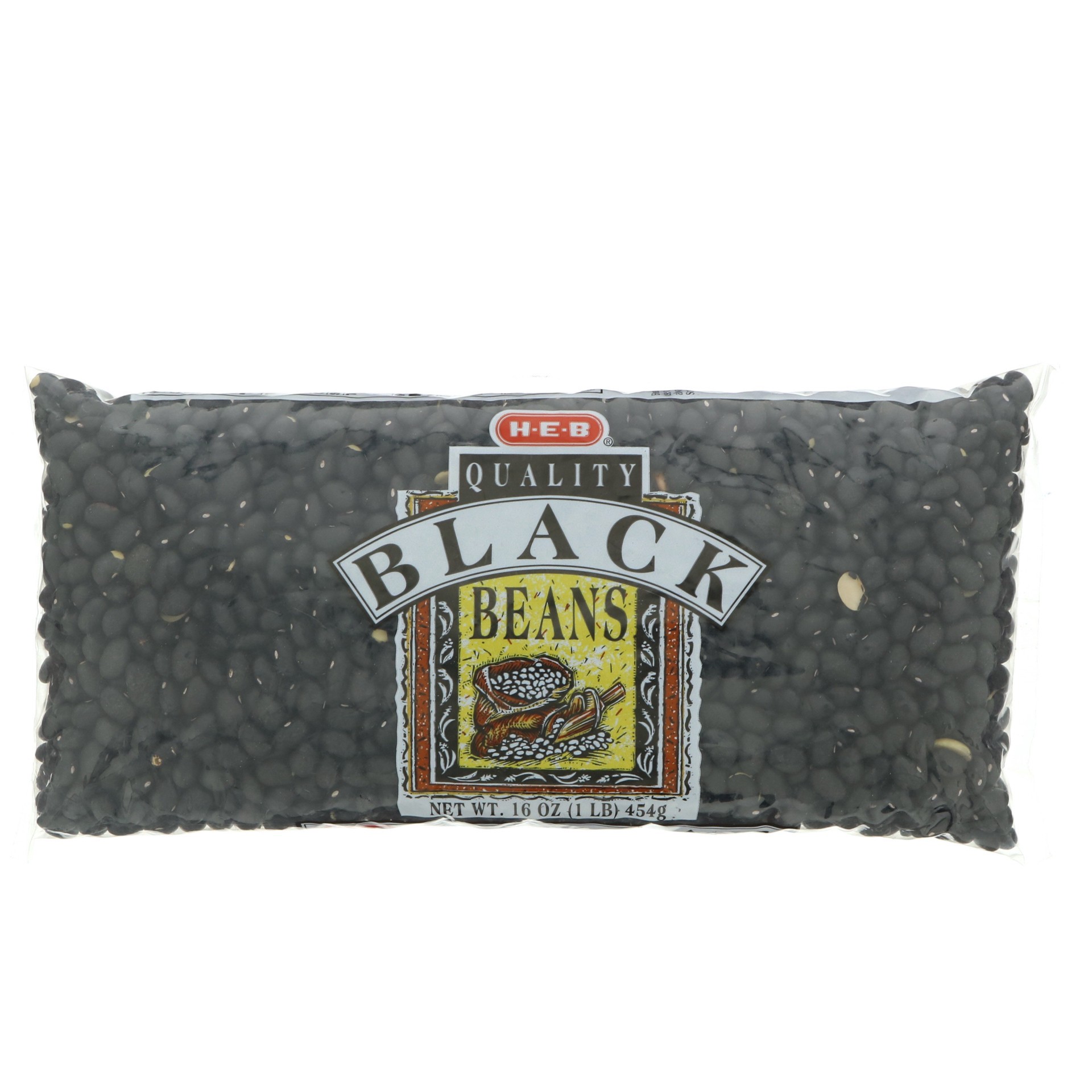 slide 1 of 1, H-E-B Black Beans, 16 oz